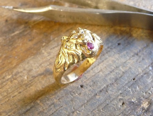 Bague tête de - kt,