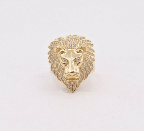 Bague tête lion rugissant - de,
