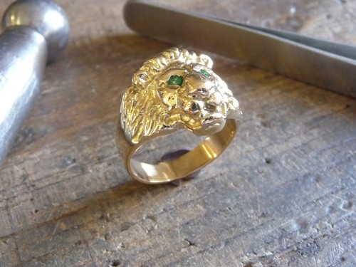 Bague tête de - bague, or