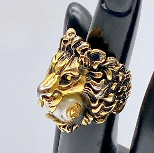 Bague gucci tête lion - bague, de